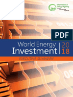 IEA World Energy Investment 2018, Executive Summary
