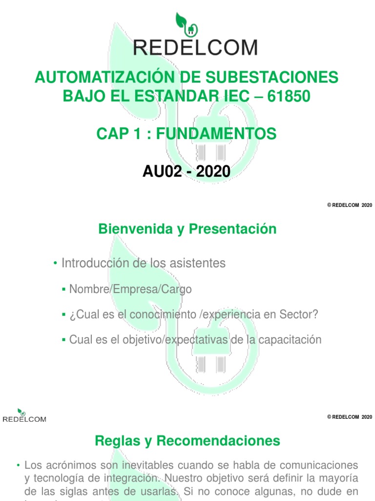 01 Iec-61850 Fundamentos | PDF | Scada | Red de computadoras