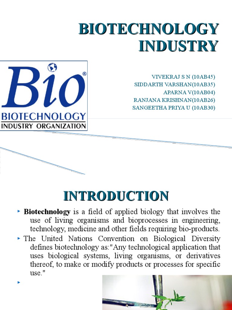 Biotech Ppt Biotechnology Genetic Engineering
