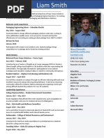 Liam Smith Resume