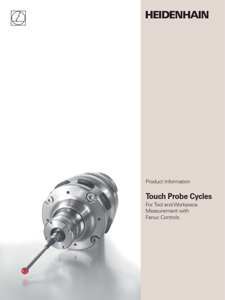 Touch Probe Cycles: Product Information | PDF | Machines | Calibration