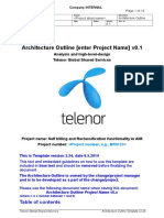 Architecture Outline - Self billing and Reclassification in AIM Telenor