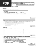 Sol3e Int U0 Short Test 2a PDF