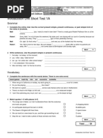 Sol3e Int U0 Short Test 1a PDF