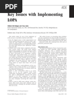 Key Issues with Implementing LOPA