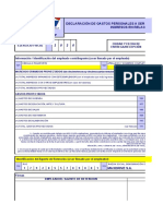 Formulario Sri Proyeccion de Gastos Personales 2020