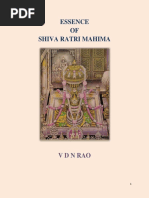 Essence of Shiva Raatri Mahima