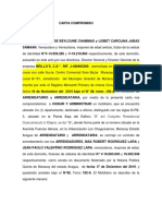 Carta Compromiso de Inventario Modelo