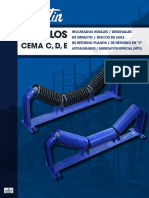 RODILLOS CEMA C, D, E DE IMPACTO - DISCOS DE HULE DE RETORNO PLANOS - DE RETORNO EN V. AUTOALINEABLES - FABRICACIóN ESPECIAL (MTO)