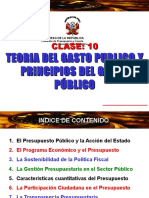 Clase 10 - Teoria Del Gasto Publico y Principios Del Gasto Publico