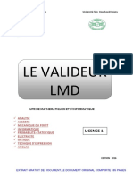 Le validateur LMD Licence 1 édition 2015 pour les étudiants