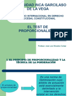 el test de proporcionalidad