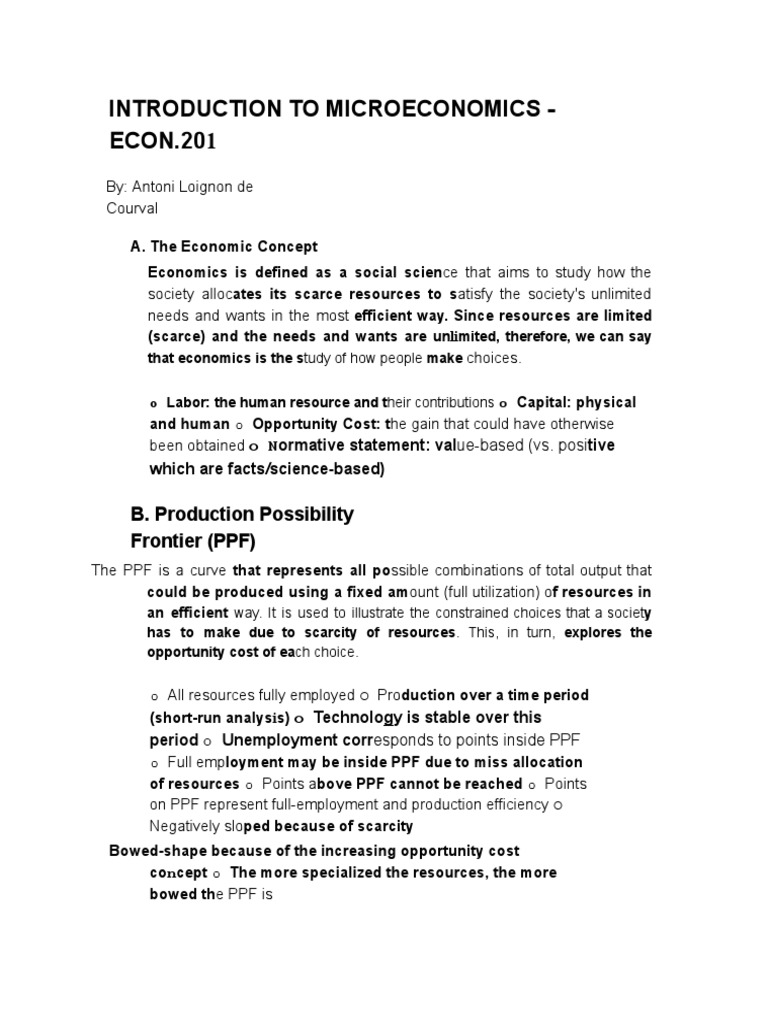 (DONE) Econ 201 Final Notes 2 | PDF | Monopoly | Supply And Demand