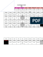 CALENDARIO DE ASEO 2a