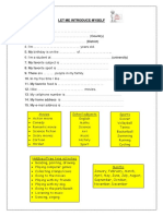 Introduce Yourself (Worksheet)