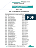 Resultado Preliminar INSCRICOES DEFERIDAS Selecao CLI 2020 1