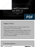 Lesson 1 and 2 For Unit 1 Politics and Governance - Julius Nichole S. Alviar