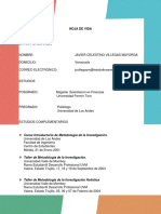 Javier Villegas - Hoja de Vida - Curriculum Vitae