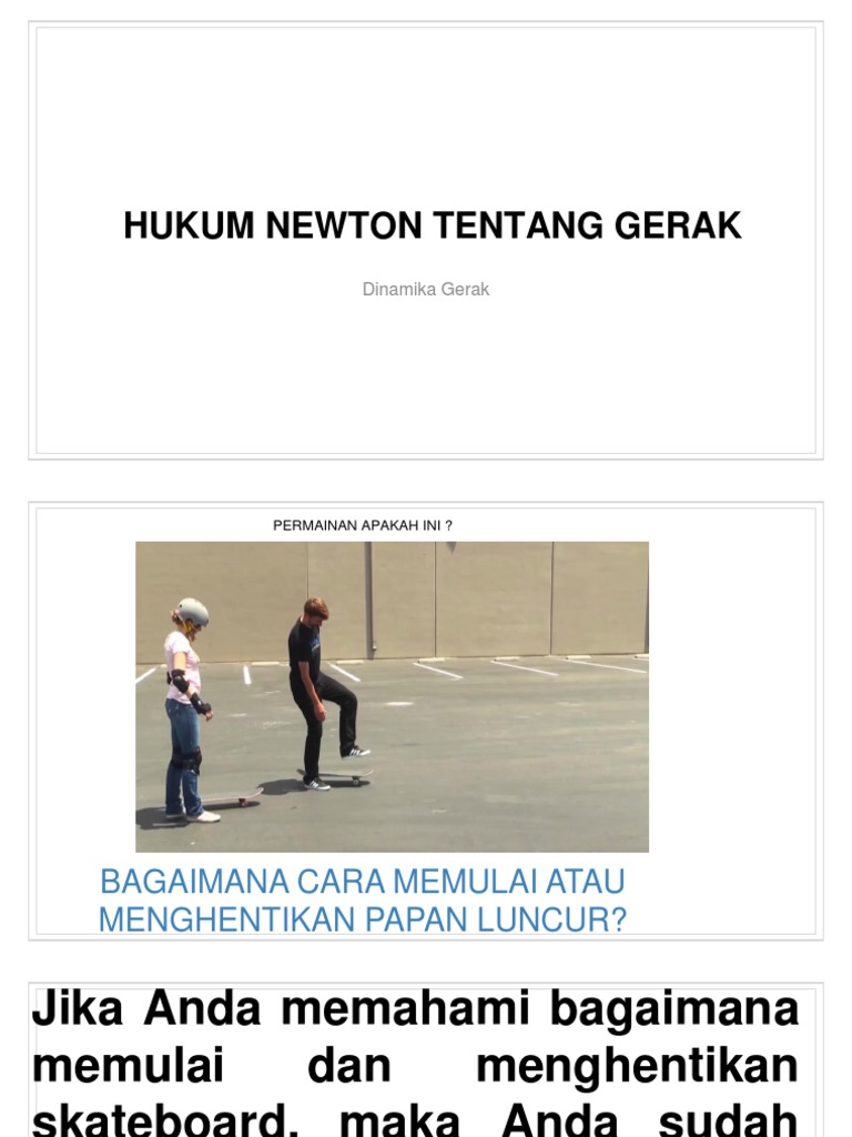 Dinamika Gerak Hukum Newton Pdf