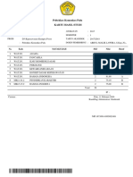 Kartu Hasil Studi 11 Februari 2020