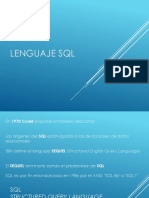Lenguaje SQL - ORACLE - 2018