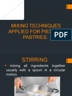 Mixing Techniques Applied For Pies and Pastries