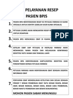 Alur Pelayanan Resep Pasien BPJS