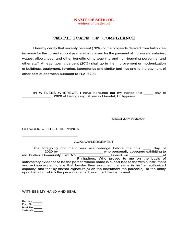 Sample FOR APPLICATION IN TUITION FEE INCREASE | PDF | Payments ...