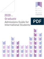 SNU Admissions Guide For Graduate Fall 2020 (Korea) PDF