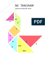 Areas de figuras tangram cisne