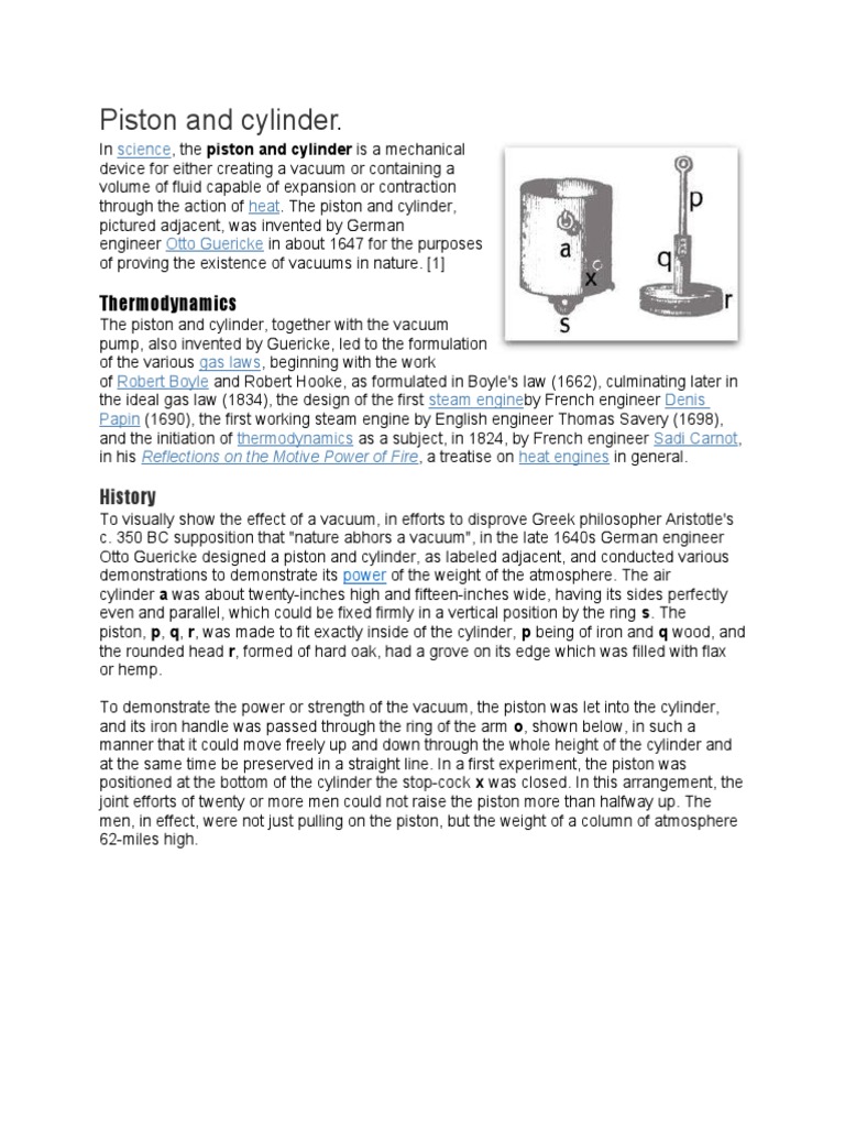 Piston and Cylinder | PDF | Art