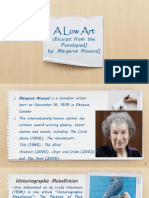 Margaret Atwood's A Low Art: An Analysis of Penelope's Perspective