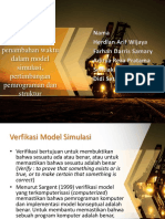 Verifikasi Model Simulasi, Penambahan Waktu Dalam Model