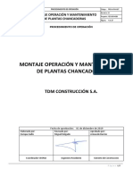 PRO-II-PAV-007.- Montaje Operación y Mantenimiento de Plantas Chancadora.._