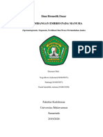 Makalah - Perkembangan - Manusia (Spermatogenesis, Oogenesis, Fertilisasi&perkembangan Janin)