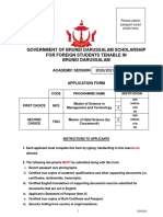 BDGS Application Form 2020-2021