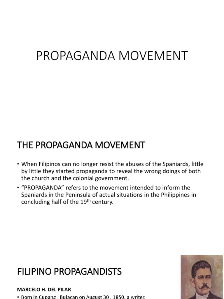 Propaganda Movement | PDF | Philippines | Unrest