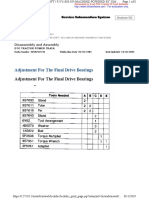 CAT D7G-SAdjustment For The Final Drive Bearings