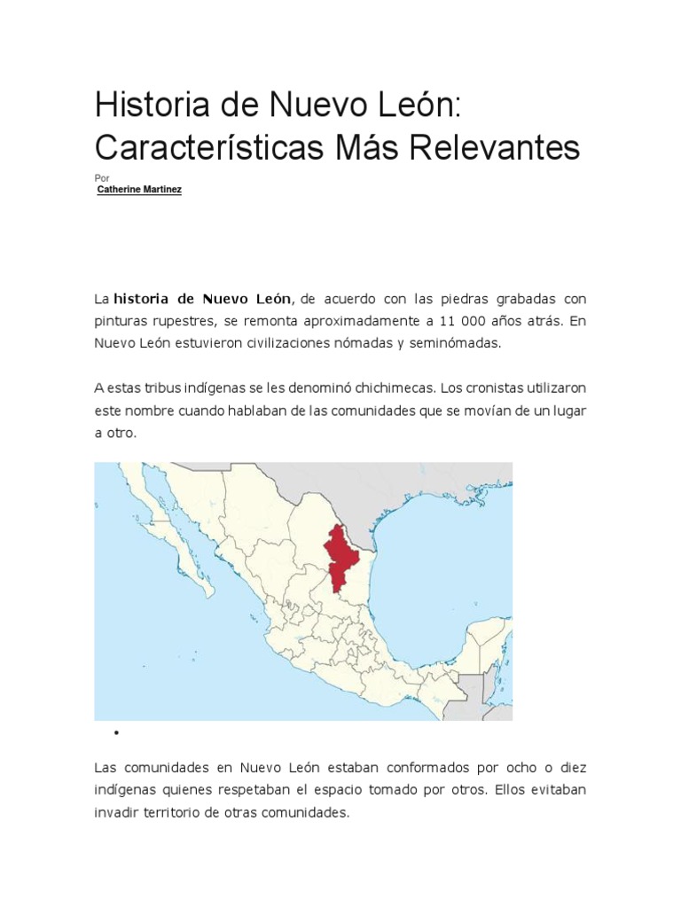 Historia de Nuevo León PDF Nueva españa México