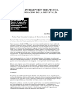 La Primera Intervención Terapeutica en La Confirmación de La Minusvalía Psíquica