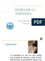 Historia de la anestesia en