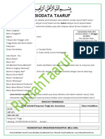 Format Biodata Taaruf