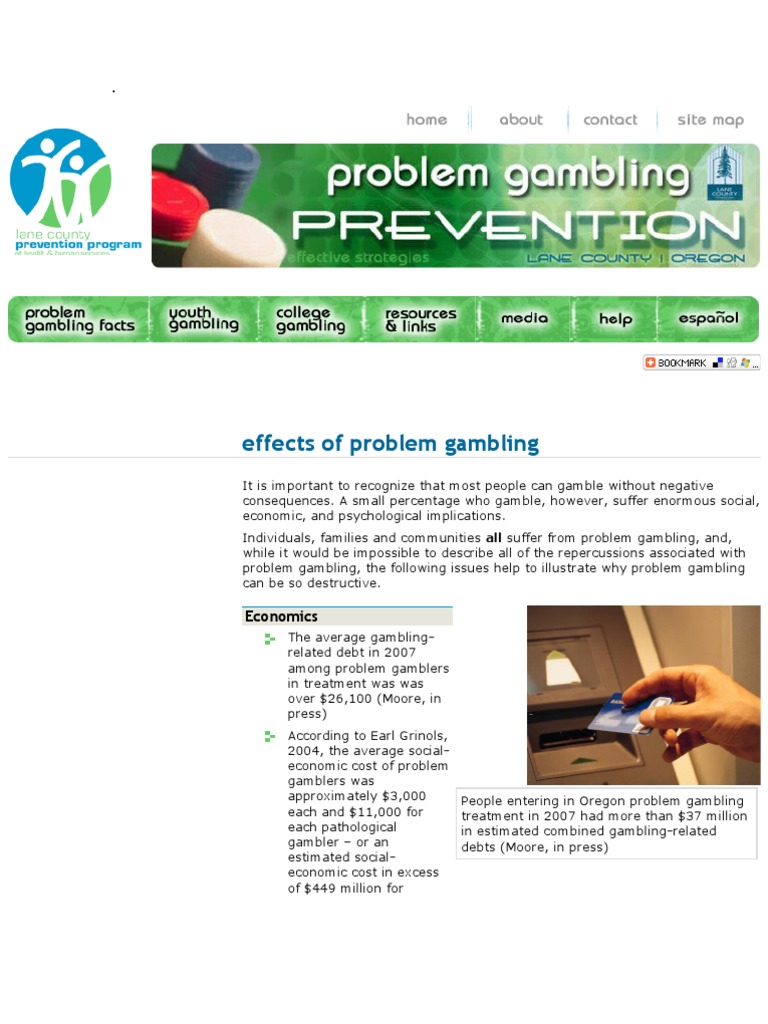The Effects Of Gambling On Society