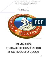 Programa Del Seminario de Trabajo de Graduación Facultad de Derecho Umg 2020 PDF
