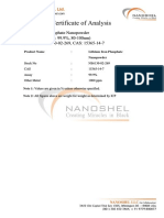 Lithium Iron Phosphate Nanopowder LiFePO4 Purity 99.9 80-100nmCOA-646