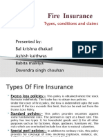 Fire Insurance: Presented By: Bal Krishna Dhakad Ashish Kaithwas Babita Malviya Devendra Singh Chouhan