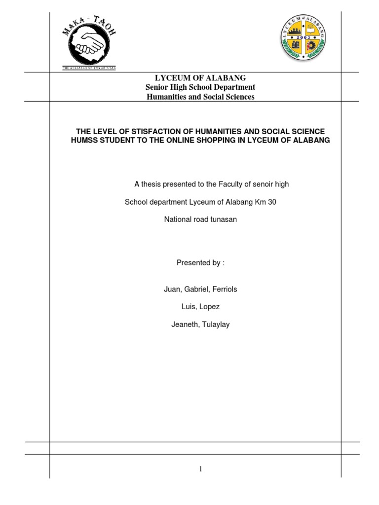 Thesis PDF Online Shopping Retail