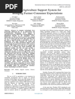 Online Agriculture Support System for Bridging Farmer-Consumer Expectations