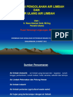 Teknologi Pengolahan Air Limbah - Nusa 2 April 2013