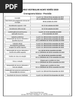 Edital - Cronograma básico